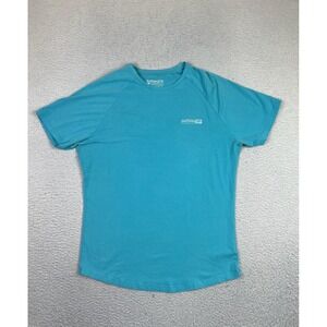 Alphalete Shirt Mens Large Blue Performance Fit Short Sleeve Athletic Tee Gym